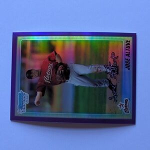 2010 Bowman Chrome 1st card Jose Altuve Purple refractor rookie 791/899 Astros